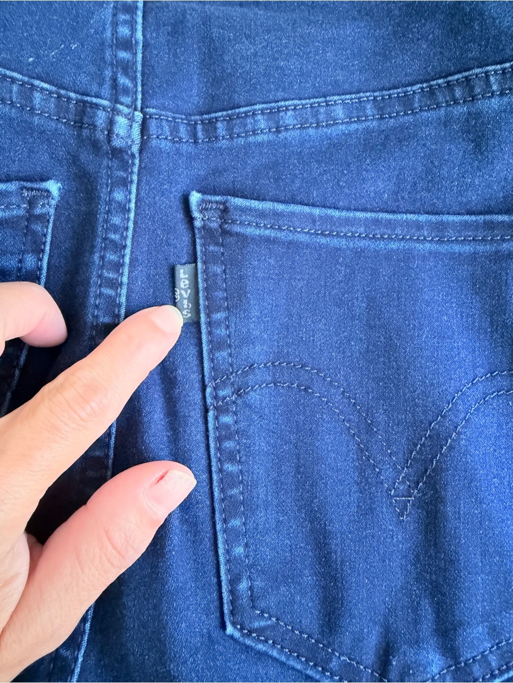 Skinny relax  Slim Stretch Levi’s women Jeans Dark Blue size xs - Picture 7 of 9